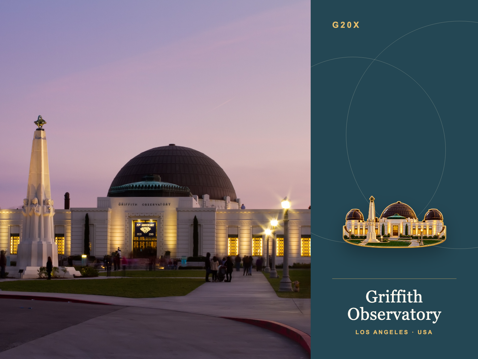 Griffith Observatory: Mount Hollywood Sky Walk collectible travel poster