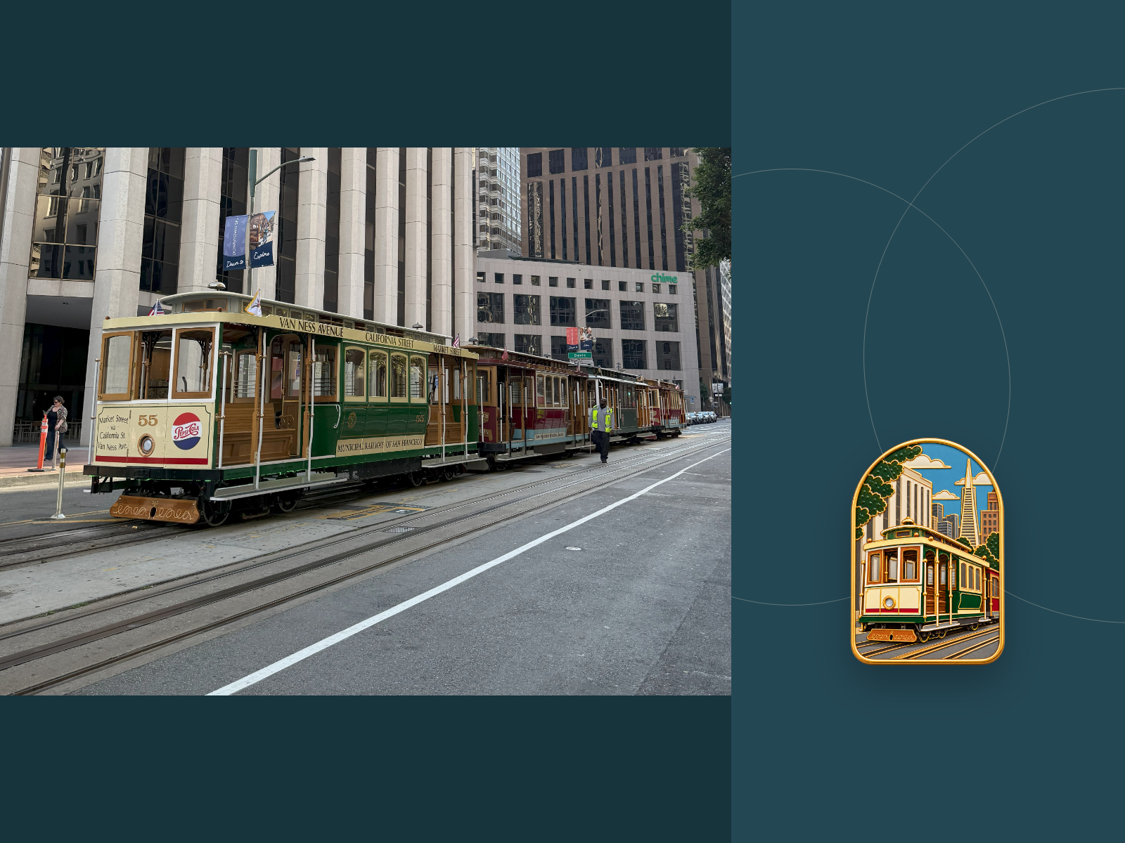 San Francisco Cable Cars collectible travel poster