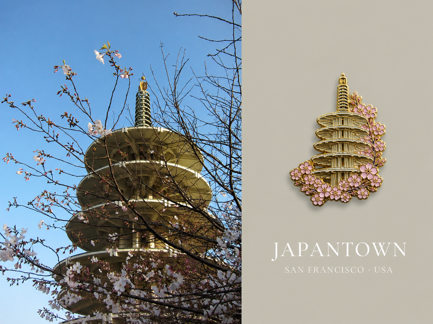 Japantown collectible travel poster