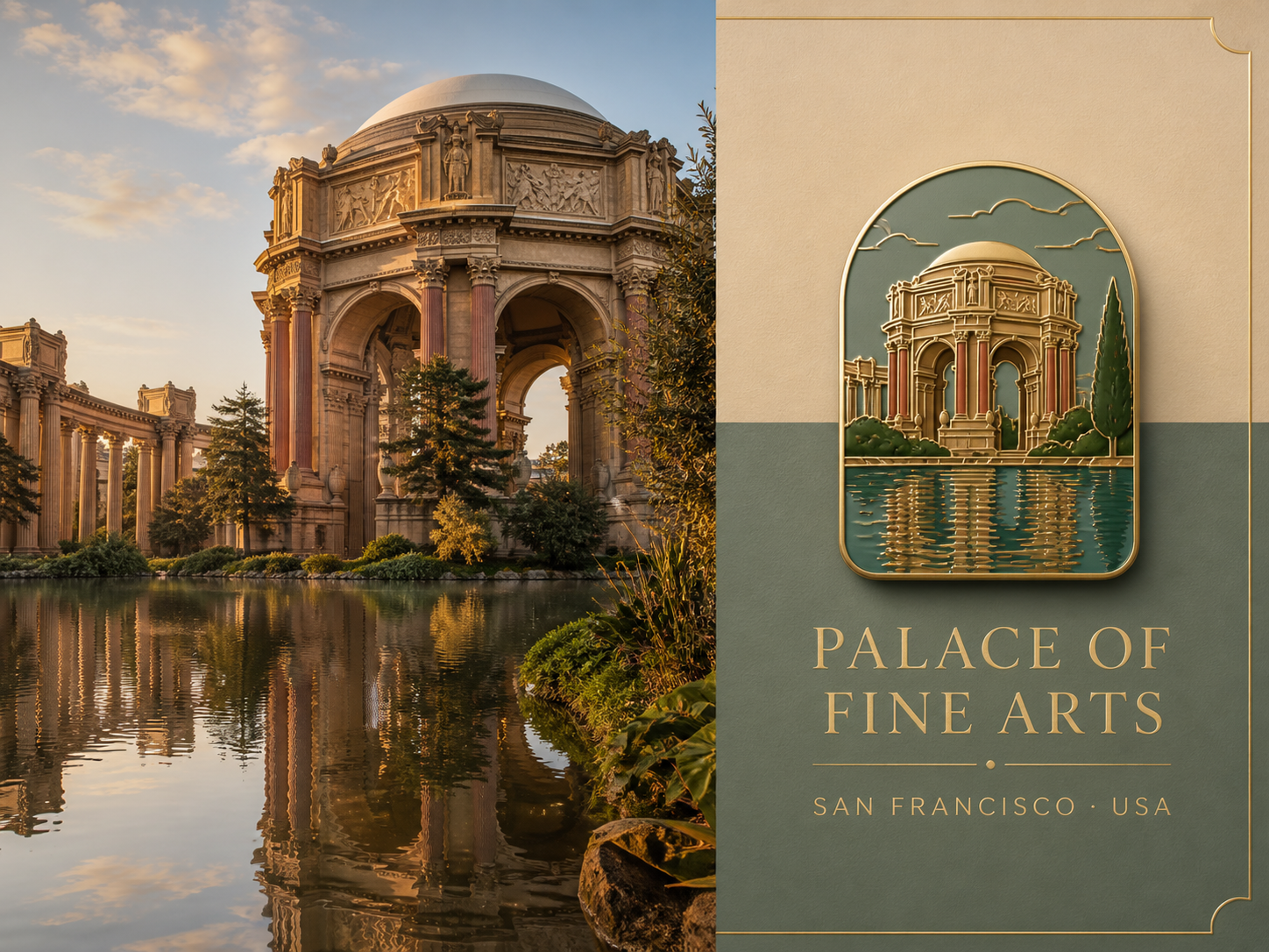 Palace of Fine Arts collectible travel poster