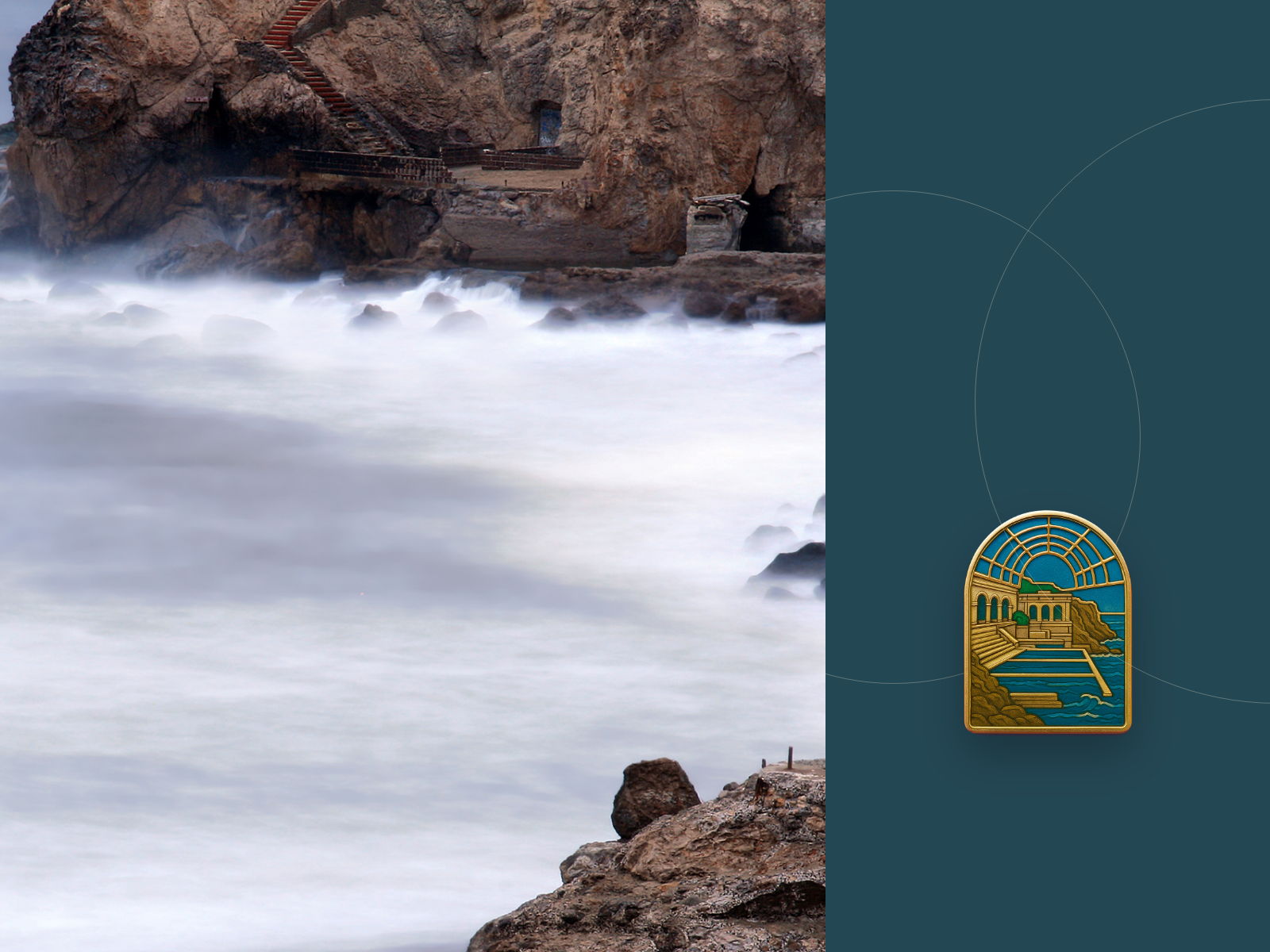 Sutro Baths collectible travel poster