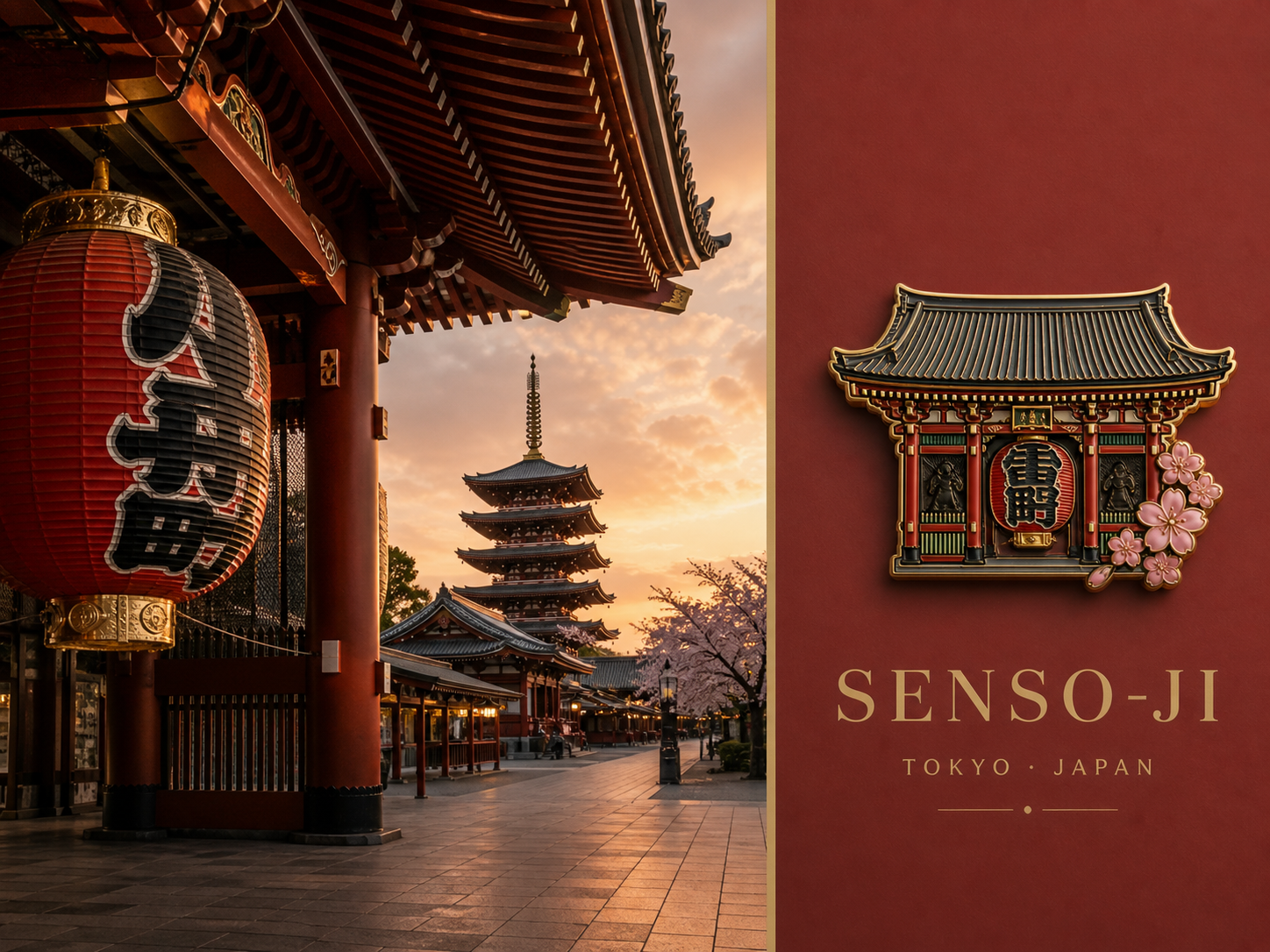 Sensoji Tokyo Audio Guide collectible travel poster